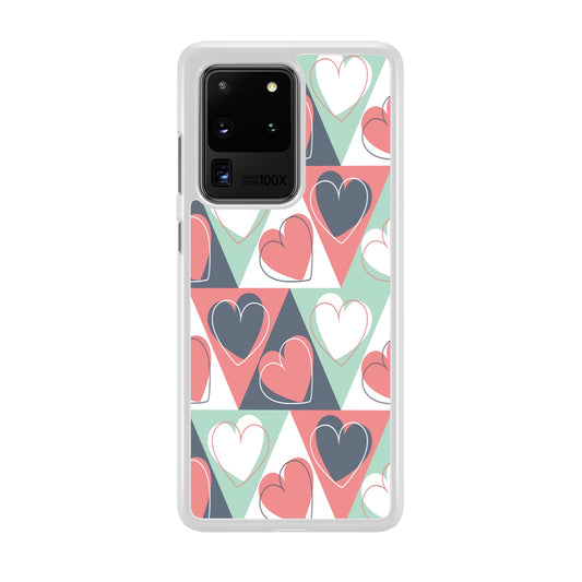Love Triangle Doodle Samsung Galaxy S20 Ultra Case
