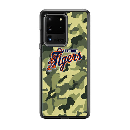 MLB Detroit Tigers Camo Green Samsung Galaxy S20 Ultra Case