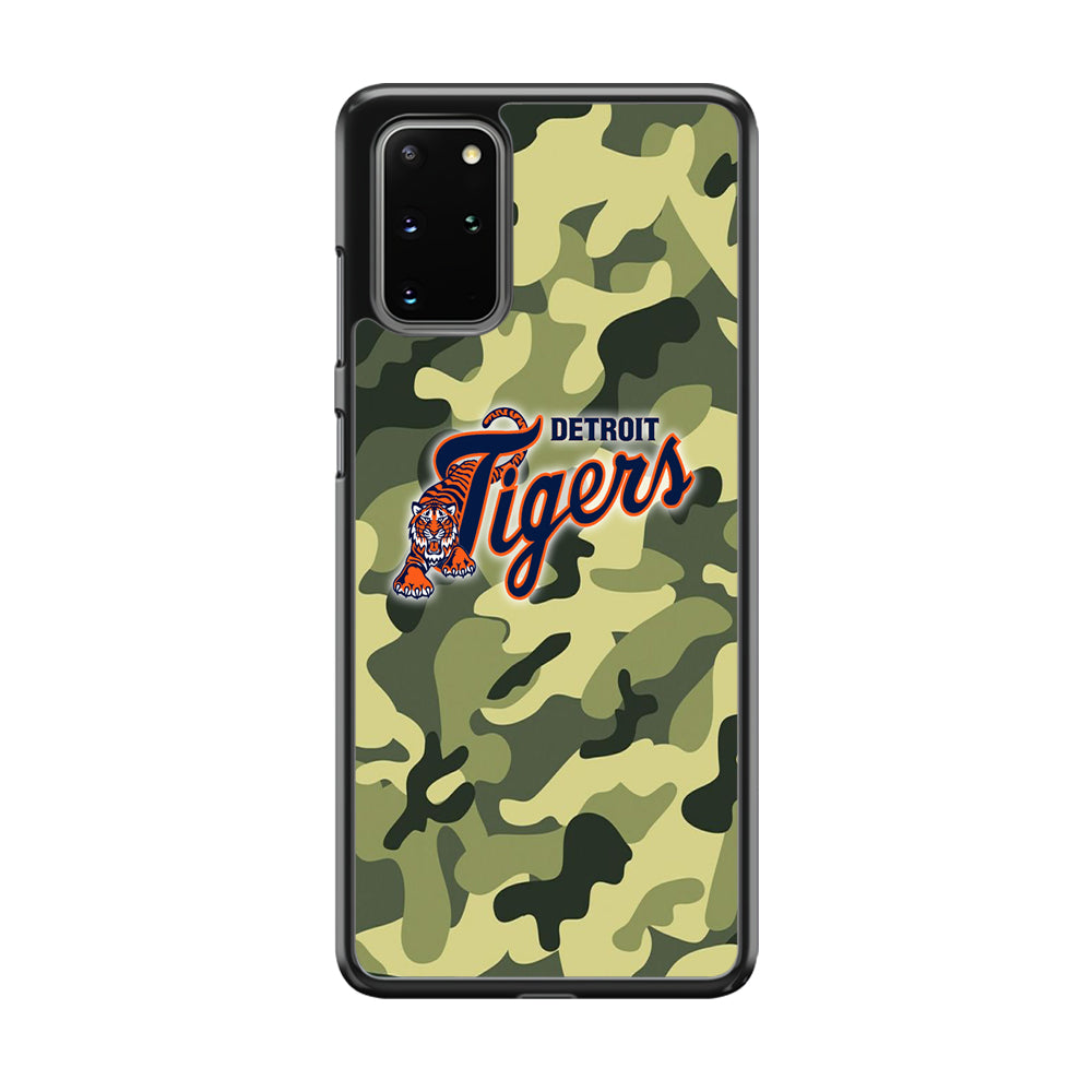 MLB Detroit Tigers Camo Green Samsung Galaxy S20 Plus Case