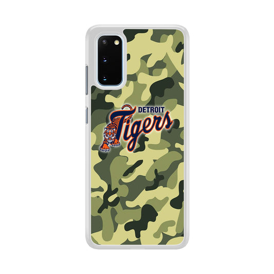 MLB Detroit Tigers Camo Green Samsung Galaxy S20 Case