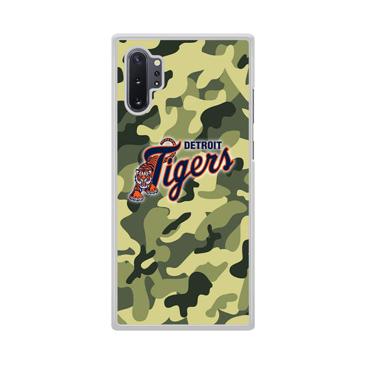 MLB Detroit Tigers Camo Green Samsung Galaxy Note 10 Plus Case