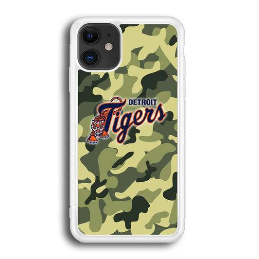 MLB Detroit Tigers Camo Green iPhone 12 Case