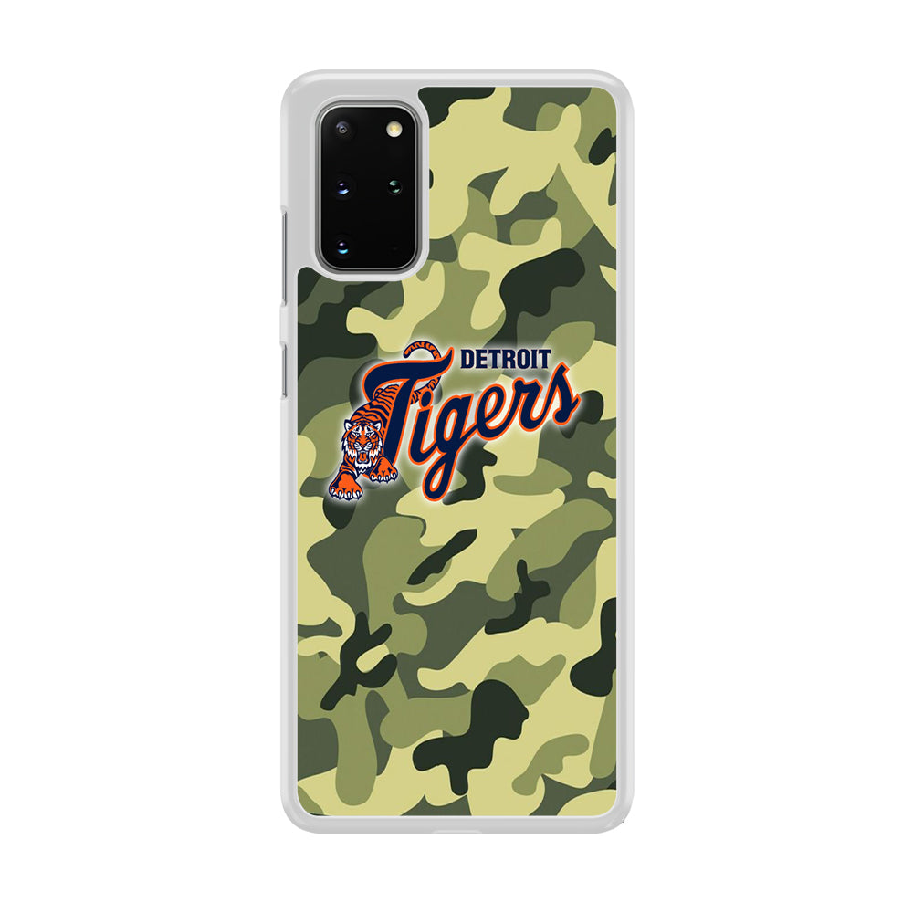 MLB Detroit Tigers Camo Green Samsung Galaxy S20 Plus Case