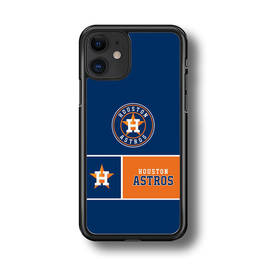 MLB Huston Astros Blue Orange iPhone 11 Case