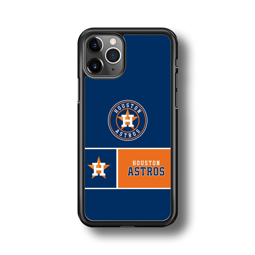 MLB Huston Astros Blue Orange iPhone 11 Pro Max Case