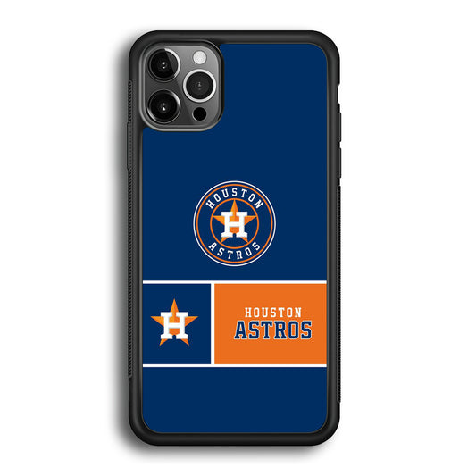 MLB Huston Astros Blue Orange iPhone 12 Pro Case