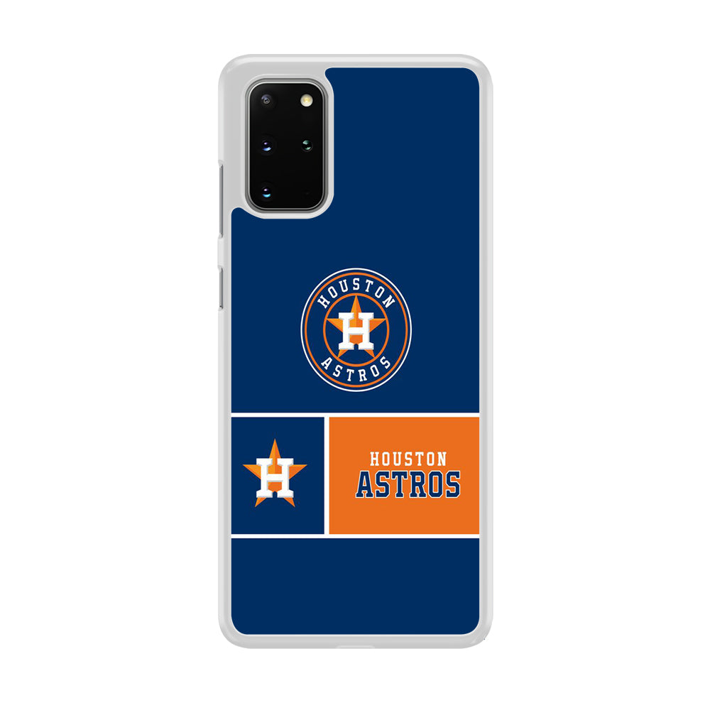 MLB Huston Astros Blue Orange Samsung Galaxy S20 Plus Case