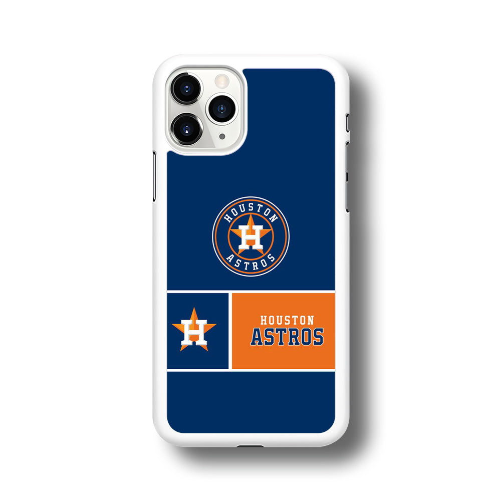 MLB Huston Astros Blue Orange iPhone 11 Pro Max Case