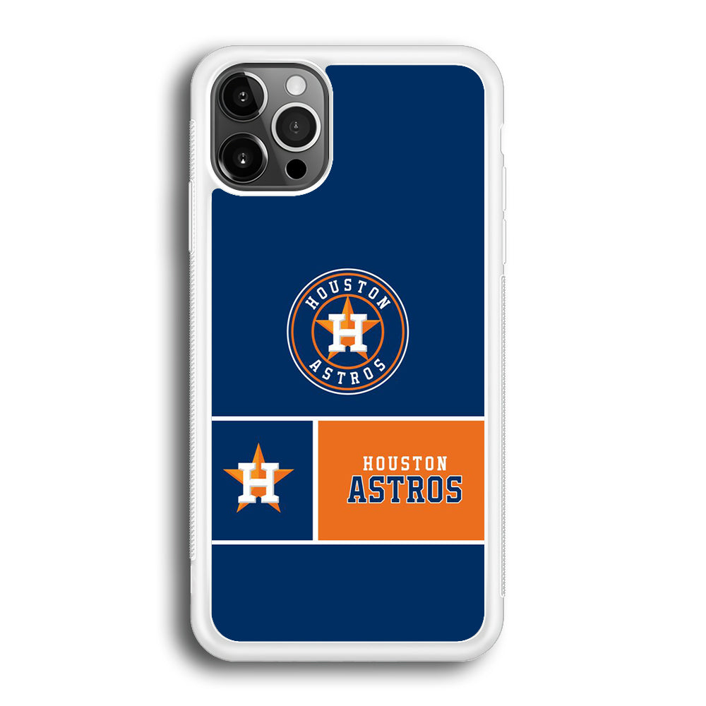 MLB Huston Astros Blue Orange iPhone 12 Pro Max Case