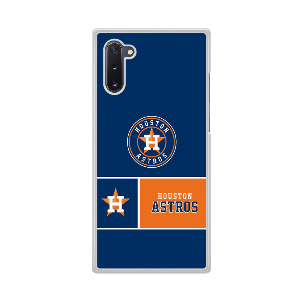 MLB Huston Astros Blue Orange Samsung Galaxy Note 10 Case