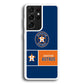 MLB Huston Astros Blue Orange Samsung Galaxy S21 Ultra Case