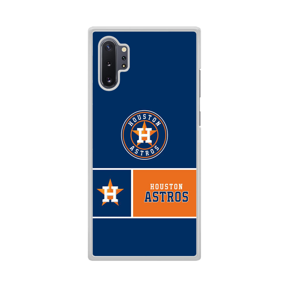 MLB Huston Astros Blue Orange Samsung Galaxy Note 10 Plus Case