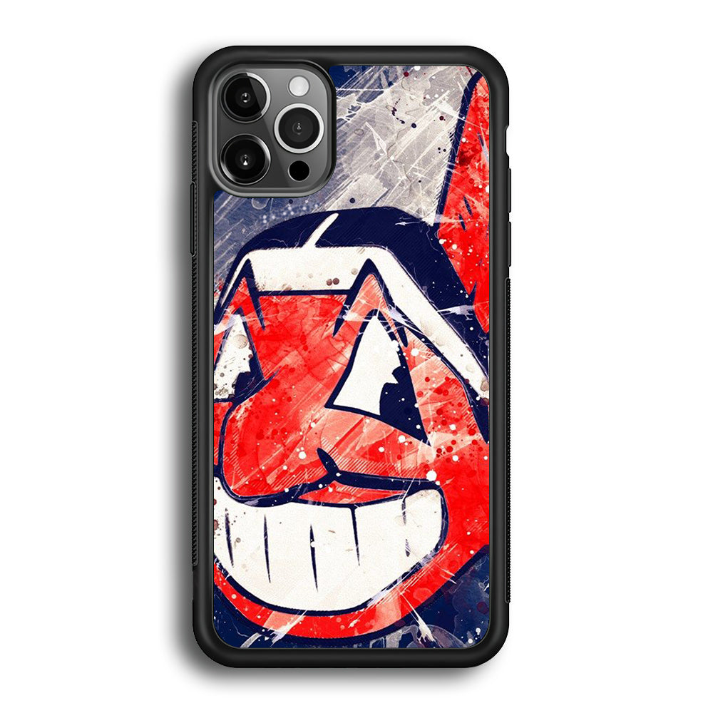 MLB Indians Paint iPhone 12 Pro Case
