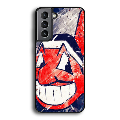 MLB Indians Paint Samsung Galaxy S21 Case