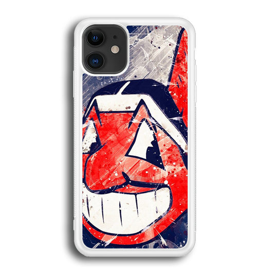 MLB Indians Paint iPhone 12 Case