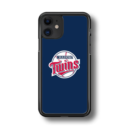 MLB  Minnesota Twins Logo Blue iPhone 11 Case