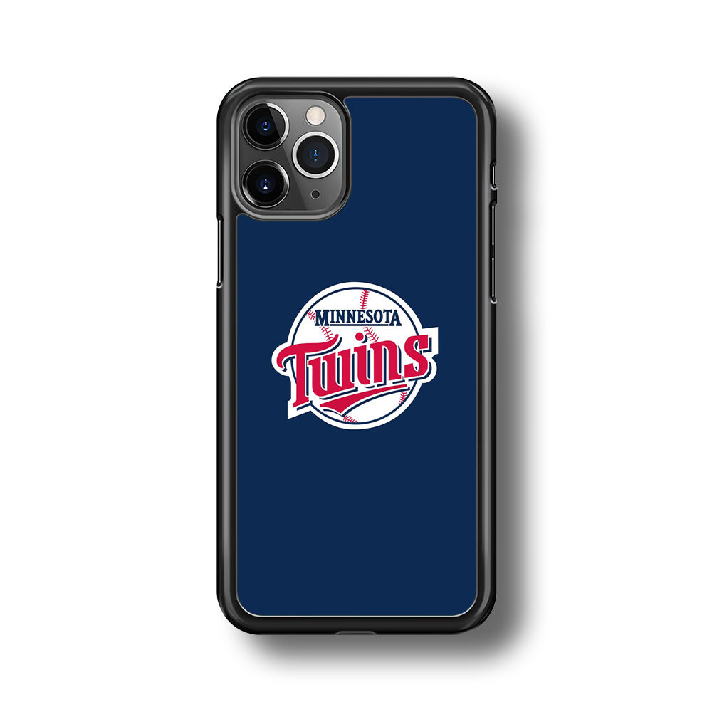 MLB  Minnesota Twins Logo Blue iPhone 11 Pro Max Case