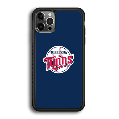 MLB  Minnesota Twins Logo Blue iPhone 12 Pro Max Case