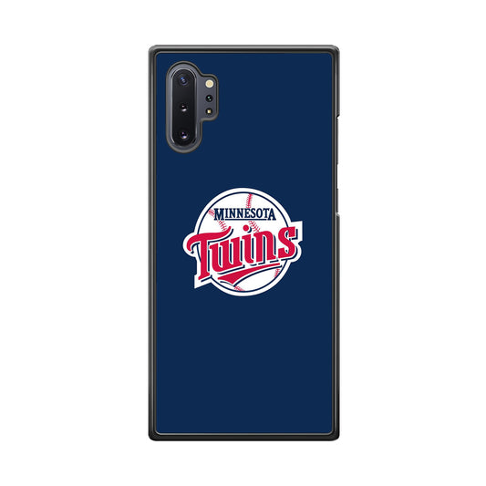 MLB  Minnesota Twins Logo Blue Samsung Galaxy Note 10 Plus Case