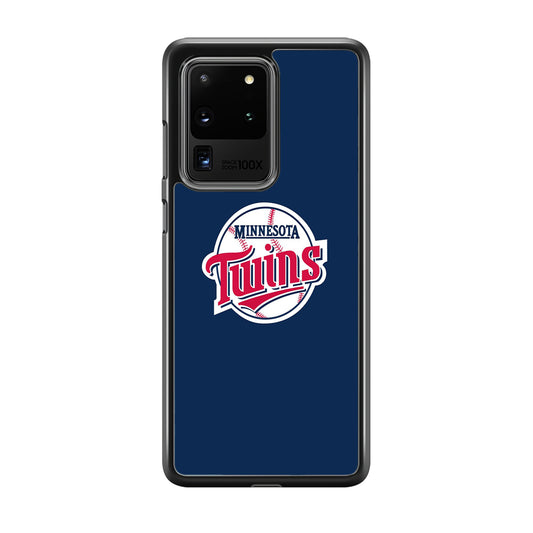 MLB  Minnesota Twins Logo Blue Samsung Galaxy S20 Ultra Case