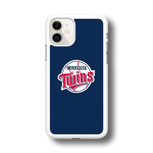 MLB  Minnesota Twins Logo Blue iPhone 11 Case