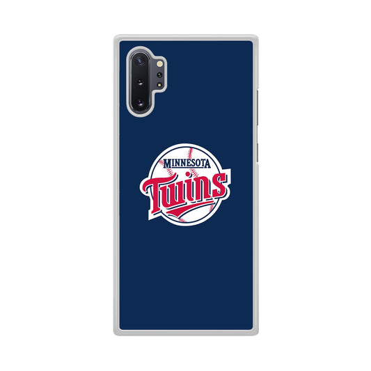 MLB  Minnesota Twins Logo Blue Samsung Galaxy Note 10 Plus Case