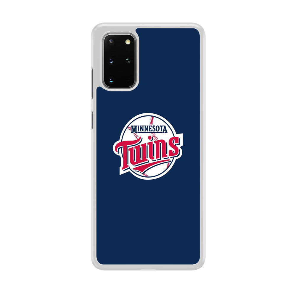 MLB  Minnesota Twins Logo Blue Samsung Galaxy S20 Plus Case