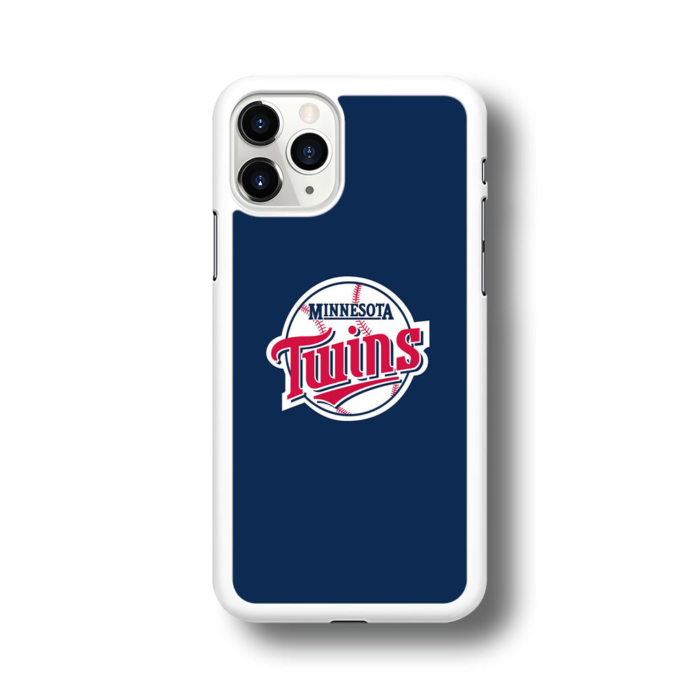 MLB  Minnesota Twins Logo Blue iPhone 11 Pro Max Case