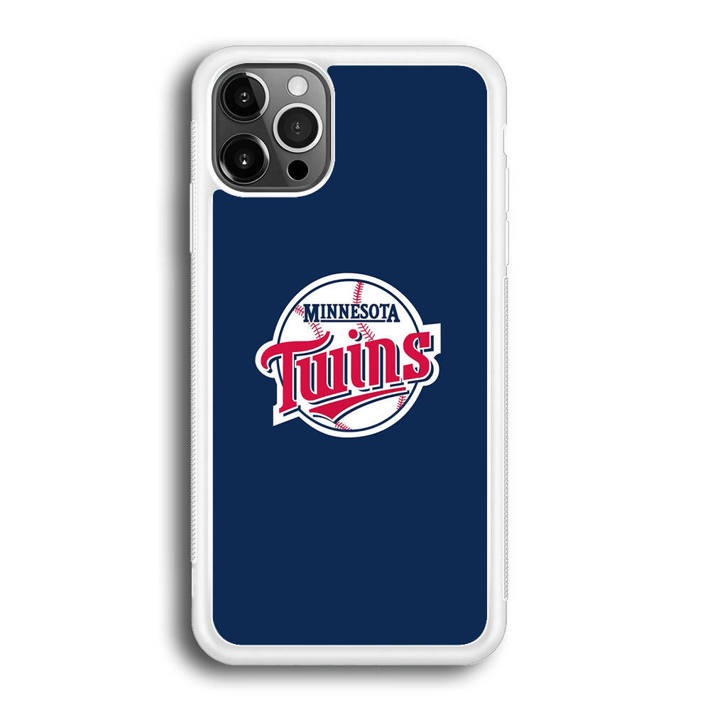 MLB Minnesota Twins Logo Blue iPhone 12 Pro Max Case ezzyst