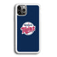 MLB  Minnesota Twins Logo Blue iPhone 12 Pro Max Case