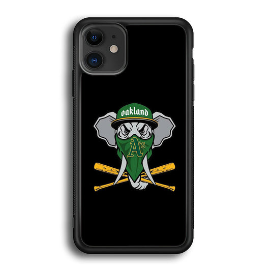 MLB  Oakland Athletics Elephant Logo iPhone 12 Case