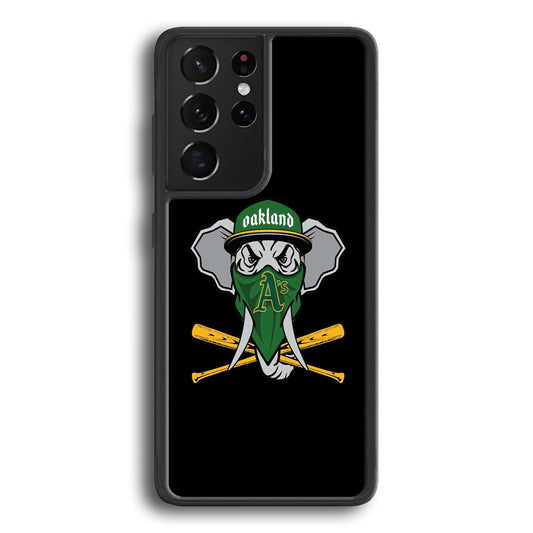 MLB  Oakland Athletics Elephant Logo Samsung Galaxy S21 Ultra Case