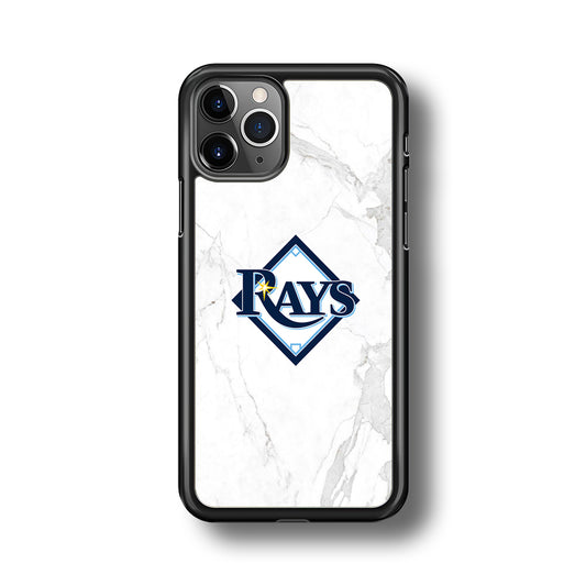 MLB Rays Logo Marble iPhone 11 Pro Case