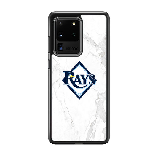 MLB Rays Logo Marble Samsung Galaxy S20 Ultra Case