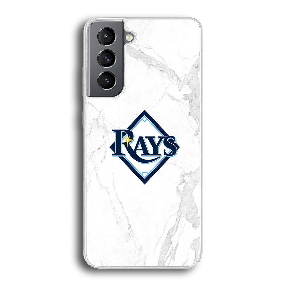 MLB Rays Logo Marble Samsung Galaxy S21 Plus Case