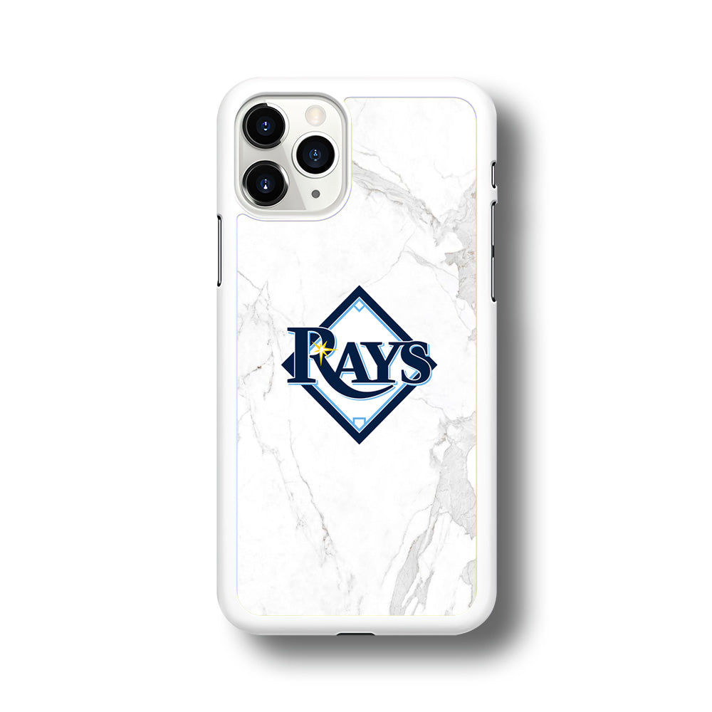 MLB Rays Logo Marble iPhone 11 Pro Max Case