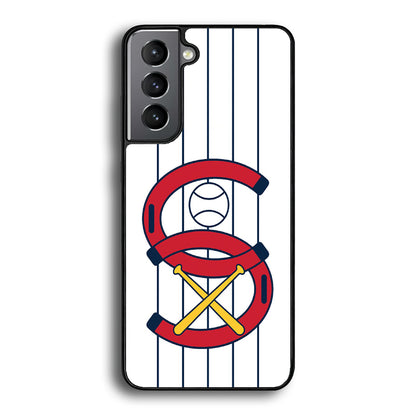 MLB White Sox White Samsung Galaxy S21 Plus Case