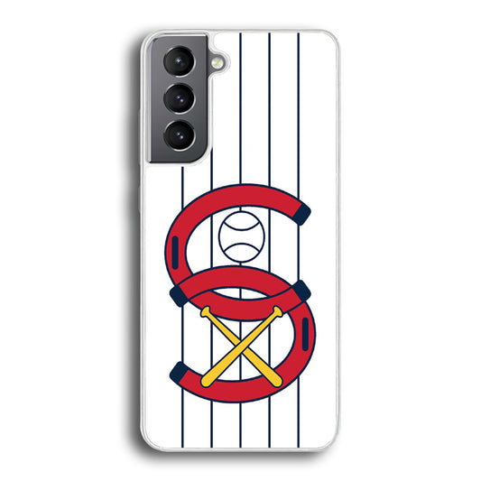 MLB White Sox White Samsung Galaxy S21 Plus Case