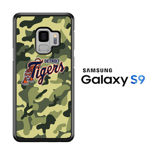 MLB Detroit Tigers Camo Green Samsung Galaxy S9 Case