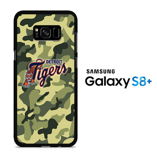 MLB Detroit Tigers Camo Green Samsung Galaxy S8 Plus Case