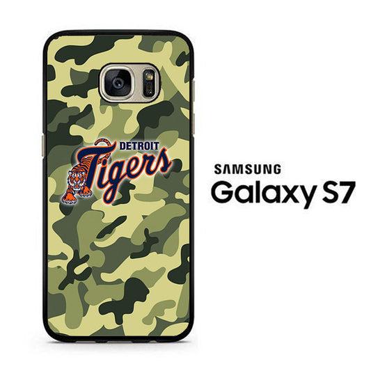 MLB Detroit Tigers Camo Green Samsung Galaxy S7 Case