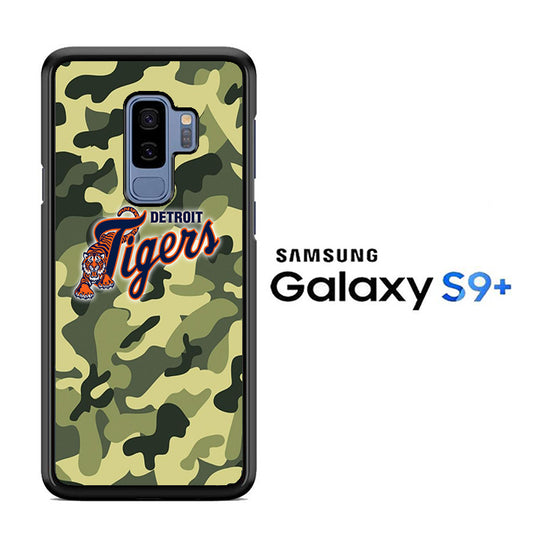MLB Detroit Tigers Camo Green Samsung Galaxy S9 Plus Case