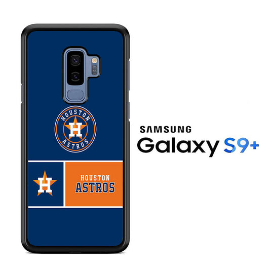 MLB Huston Astros Blue Orange Samsung Galaxy S9 Plus Case
