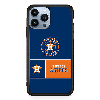 MLB Huston Astros Blue Orange iPhone 13 Pro Case