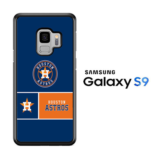 MLB Huston Astros Blue Orange Samsung Galaxy S9 Case