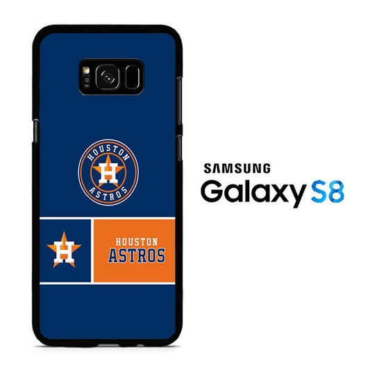 MLB Huston Astros Blue Orange Samsung Galaxy S8 Case