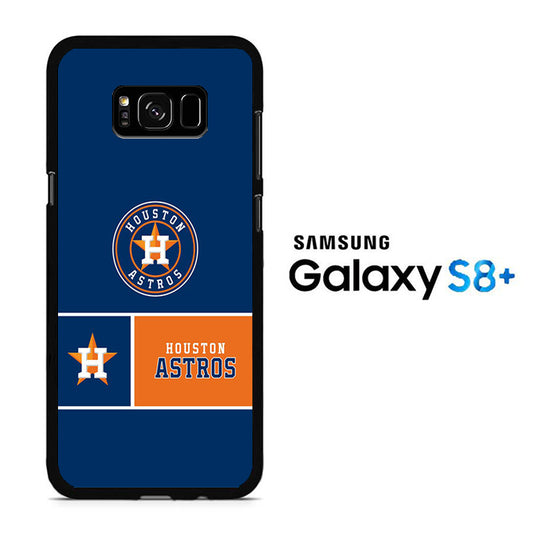 MLB Huston Astros Blue Orange Samsung Galaxy S8 Plus Case