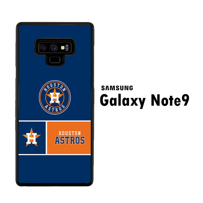 MLB Huston Astros Blue Orange Samsung Galaxy Note 9 Case