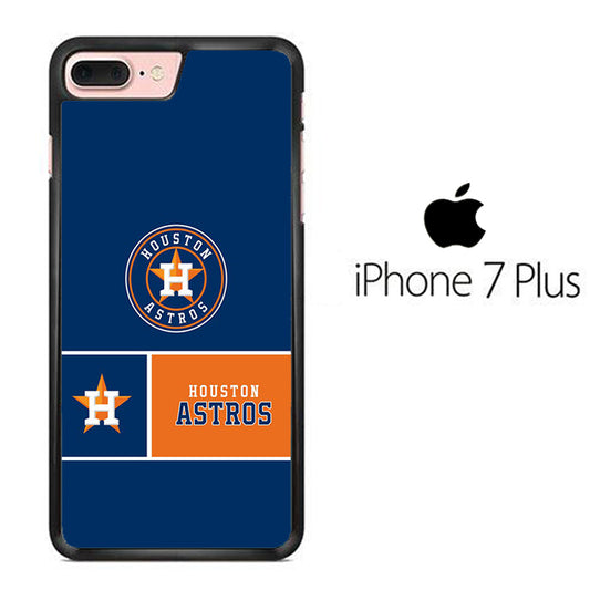 MLB Huston Astros Blue Orange iPhone 7 Plus Case