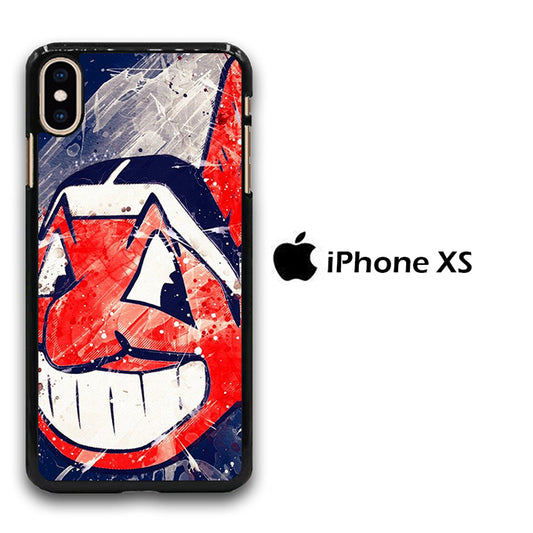 MLB Indians Paint iPhone Xs Case